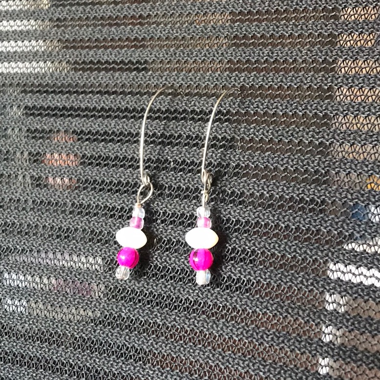 Hot Pink Candy Earrings